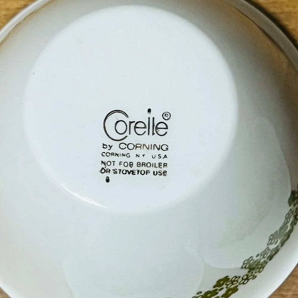 Vintage Corelle Spring Blossom Crazy Daisy Hook-Handle‎ Coffee Cups & Sugar Bowl